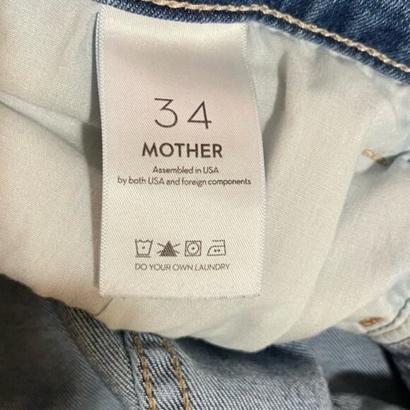 Women’s Mother The Hustler Ankle Fray Jeans Blue Healing Jar Wash, 34 - Picture 4 of 8